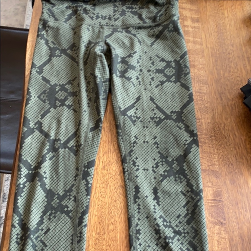 snake print lululemons